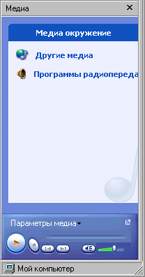 Панель Медиа 