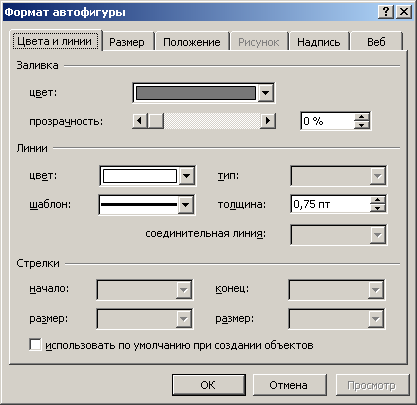 Настройка фона и рамки